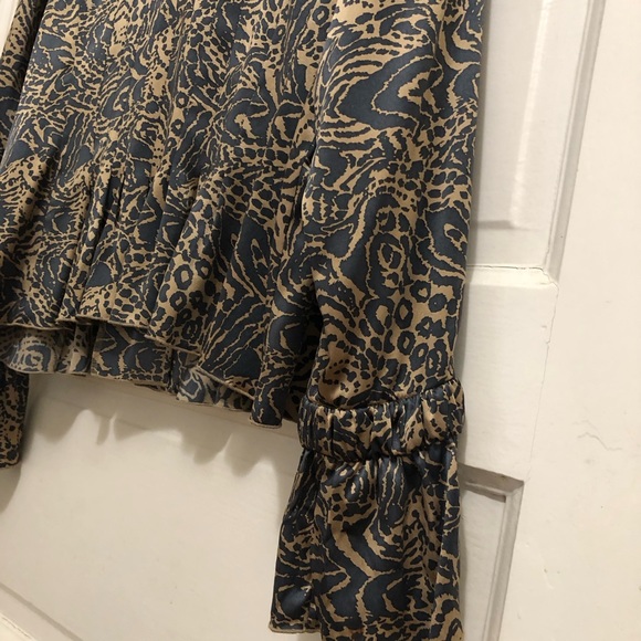 Carlisle fitted silk blouse with peplum size 8 - Picture 3 of 5